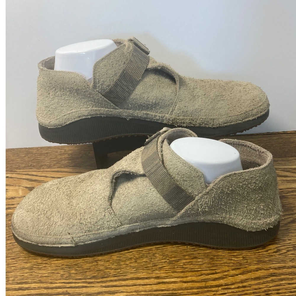 Chaco Paonia Clog Mens 12 Tan Suede Leather Slip On Shoes JCH108113 - Picture 2 of 7